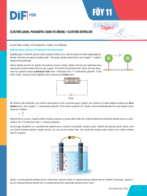 2024 - TYT FİZİK DİF - FÖY-11