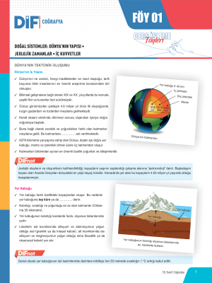2024 - 10. SINIF COĞRAFYA DİF - FÖY-1
