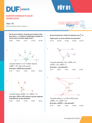 2024 - TYT-AYT GEOMETRİ DUF-1