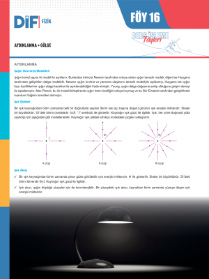 2024 - TYT FİZİK DİF - FÖY-16